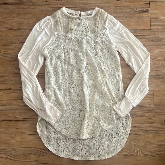 gimmicks by BKE Tops - Gimmick See through Lace Blouse